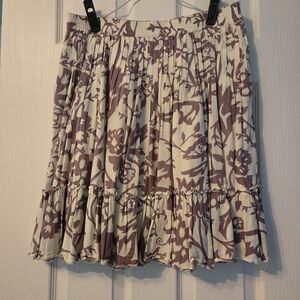 GAP A-Line Skirt in Purple and Cream